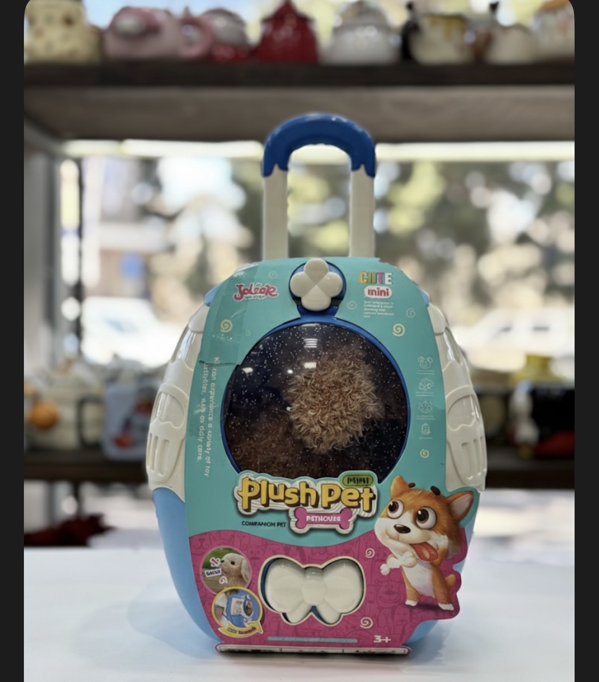عروسک سگ پولیشی باکس‌دار مدل 1058 - مجموعه نگهداری حیوانات خانگی (Plush Pet)