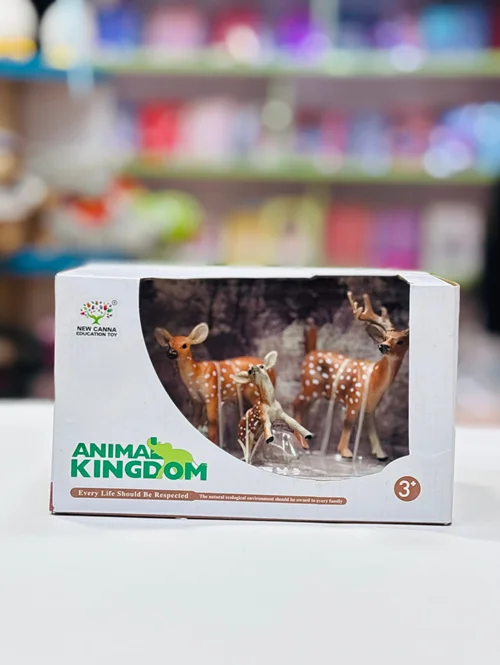 ست فیگور آموزشی حیات وحش آهو و گوزن خالدار (قلمرو حیوانات)