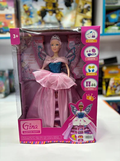 عروسک باربی فرشته سورپرایزی برند Gina مدل 1800 | Gina Angel Surprise Barbie Doll