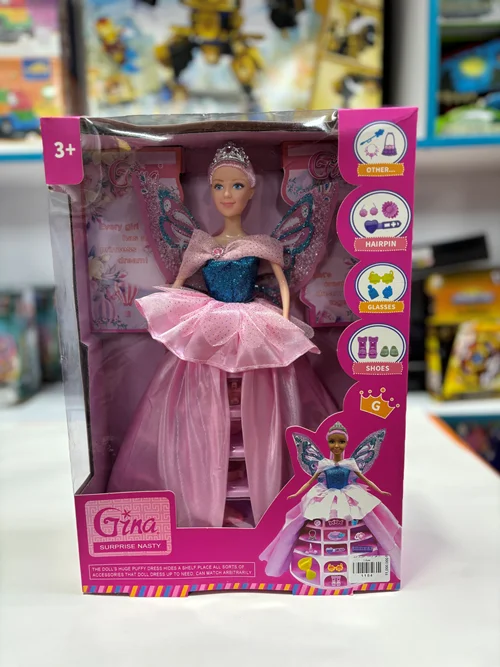 عروسک باربی فرشته سورپرایزی برند Gina مدل 1800 | Gina Angel Surprise Barbie Doll