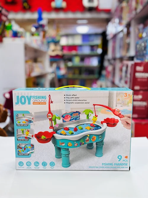 میز/ست اسباب بازی ماهیگیری مگنتی با آب و موسیقی