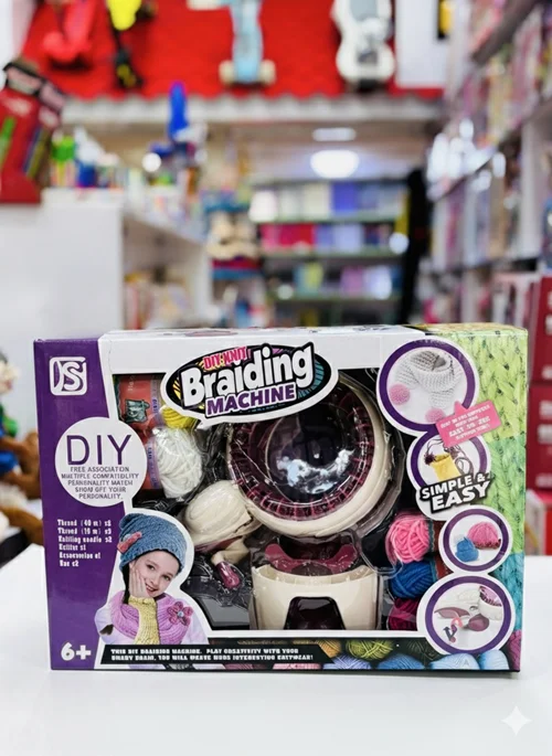 ماشین بافتنی اسباب‌بازی مدل 898 | دستگاه بافندگی مکانیکی کودکانه برای تقویت خلاقیت