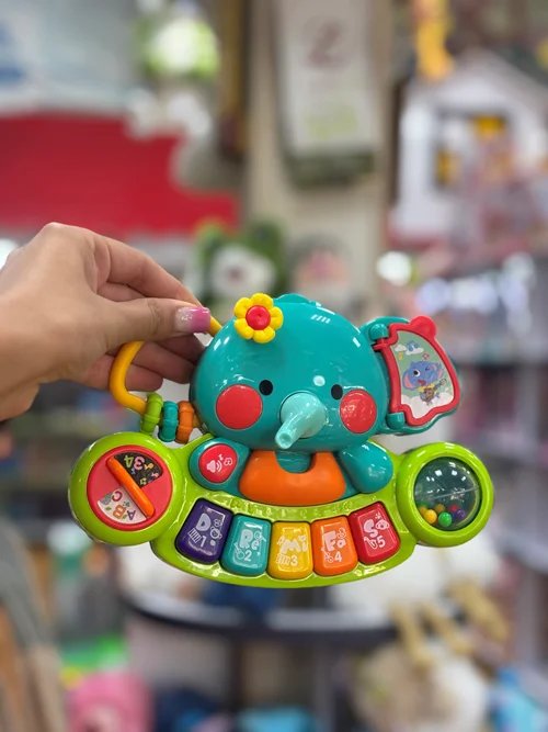 پیانو کودک طرح فیل برند هولی تویز – موزیکال، آموزشی و رنگارنگ