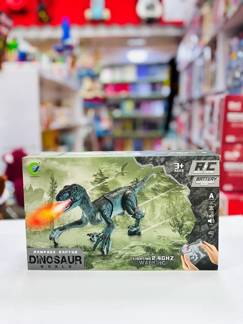دایناسور رپتور کنترلی راه رونده با نور و قابلیت دودزا (بخار)