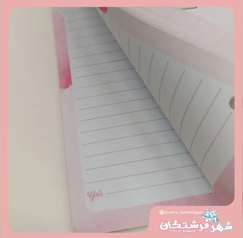 دفتر دات نوت a6 طرح دختر