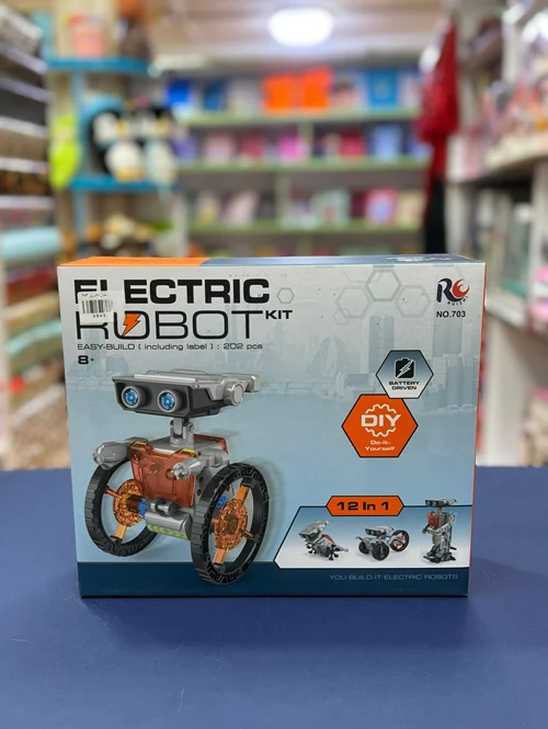 کیت ربات برقی آموزشی 703 – 202 قطعه 12 کاره
