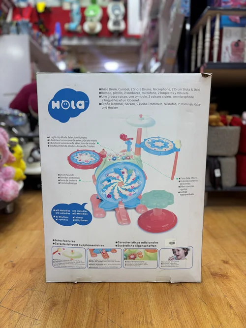 ست درام الکترونیکی کودک هولا (Hola) مدل Banging Bopping - مرکز فعالیت موزیکال آموزشی