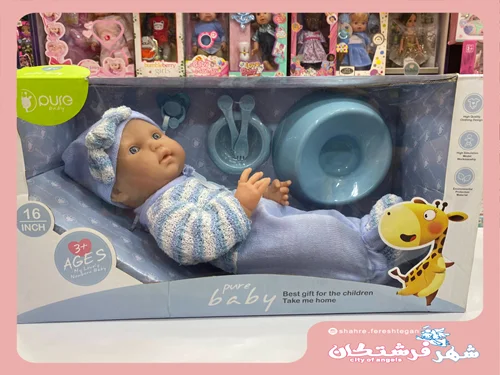 عروسک نوزاد 14اینچ pure baby