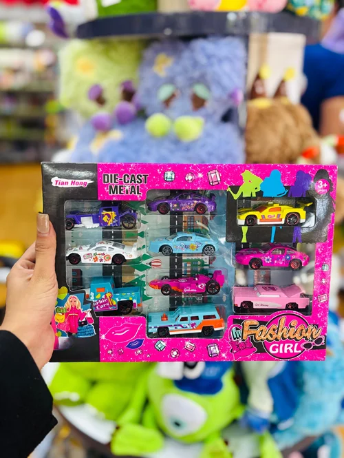 ست ماشین فلزی 10عددی باربی