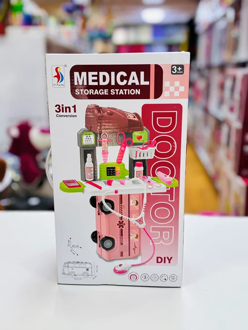 ست اسباب بازی پزشکی 3 در 1 مدل ایستگاه ذخیره‌سازی – Doctor DIY