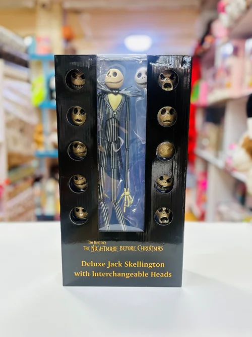 اکشن فیگور جک اسکلینگتون دلاکس با 11سر قابل تعویض (کابوس قبل از کریسمس)