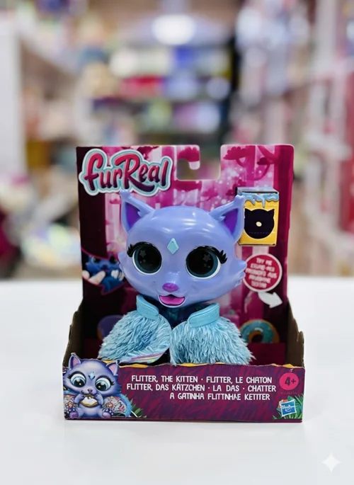 عروسک تعاملی FurReal مدل Fletter The Kitten (گربه جادویی فلتر) | دارای صدا و حرکت